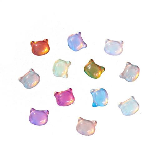 Glass Cabochons, Cat, DIY, more colors for choice, 8mm, 100PCs/Bag, Sold By Bag