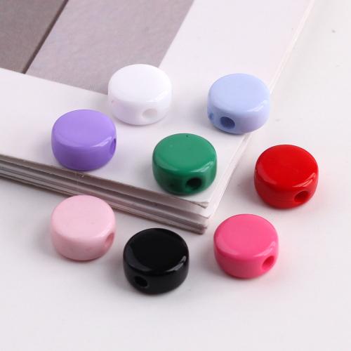 Opaque Acrylic Beads, DIY, more colors for choice, 7.50x7.70mm, Hole:Approx 1.8mm, Approx 2380PCs/Bag, Sold By Bag