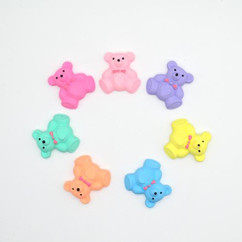 Acrylic Cabochons, Bear, DIY, more colors for choice, 32.50x13mm, 100PCs/Bag, Sold By Bag