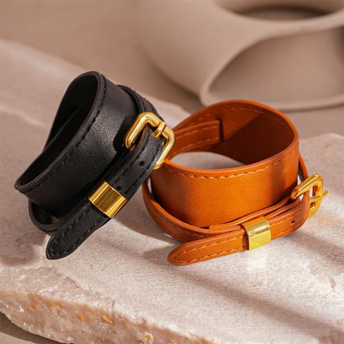 PU Leather Cord Bracelets, Tibetan Style, with PU Leather, handmade, fashion jewelry & for woman, more colors for choice, Sold By PC