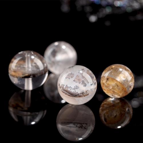 Natural Quartz Jewelry Beads, Round, polished, DIY & different size for choice, Sold By PC