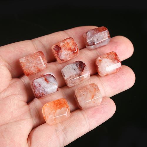 Gemstone Jewelry Beads, Red Marble Glue Stone, irregular, polished, random style & natural & DIY, beads length 9-12mm, Sold By PC