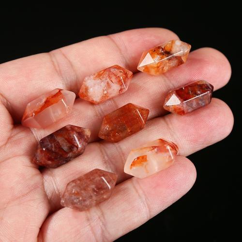 Gemstone Jewelry Beads, Red Marble Glue Stone, Geometrical Pattern, polished, natural & DIY, beads length 7-10mm, Sold By PC