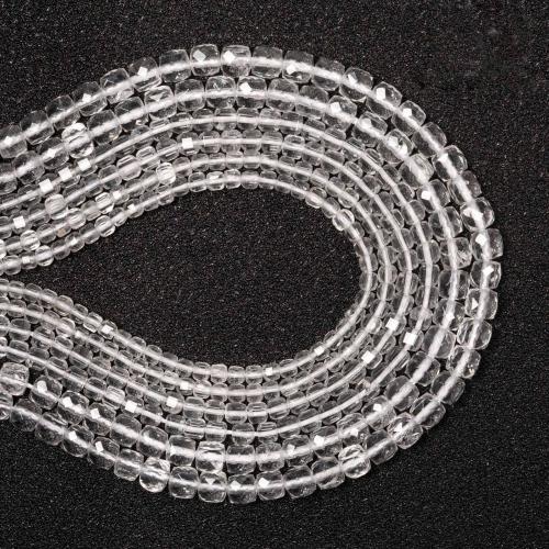 Perles de Quartz clair naturel, cadre, DIY & normes différentes pour le choix, transparent, Vendu par Environ 38 cm brin