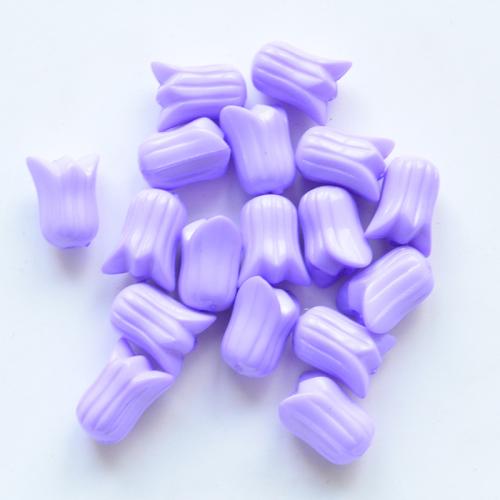 Opaque Acrylic Beads, Flower, DIY, more colors for choice, 9.80x7.70x6.60mm, Hole:Approx 1.5mm, Approx 1974PCs/Bag, Sold By Bag