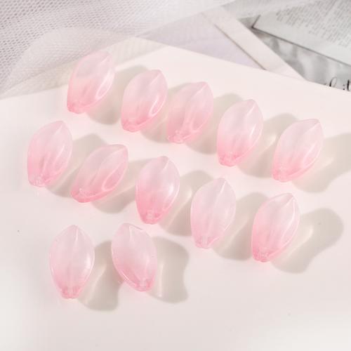 Fashion Glass Beads, petals, DIY, more colors for choice, 11x20mm, 100PCs/Strand, Sold By Strand