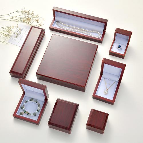 Jewelry Gift Box, Middle Density Fibreboard, different styles for choice, red, Sold By PC