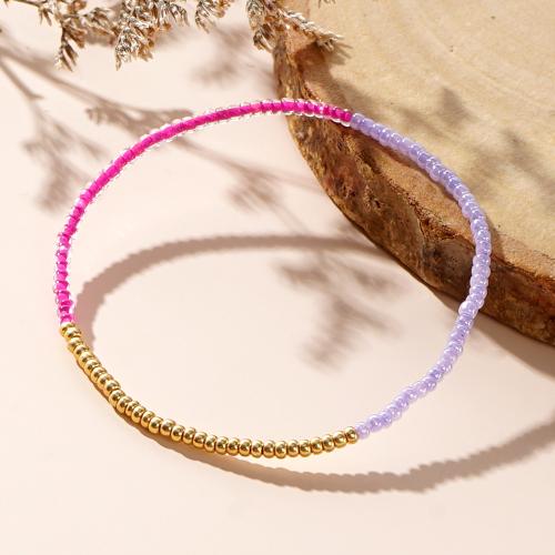 Seedbead Bracelet, with Elastic Thread, for woman, more colors for choice, nickel, lead & cadmium free, Sold By PC