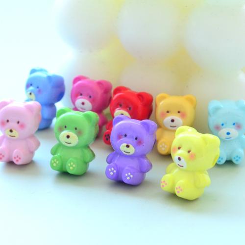 Acrylic Jewelry Beads, Bear, DIY, more colors for choice, 16.60x11.80x10.70mm, Hole:Approx 2.8mm, 100PCs/Bag, Sold By Bag