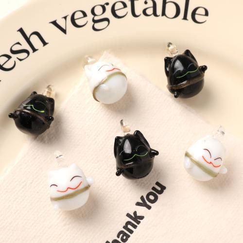 Fashion Lampwork Pendants, Glass, DIY, more colors for choice, 24x18mm, 100PCs/Bag, Sold By Bag