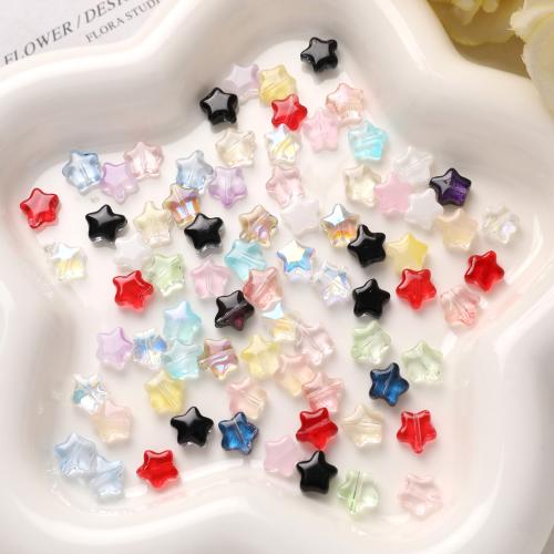 Lampwork Beads, Star, DIY, more colors for choice, 8mm, 100PCs/Bag, Sold By Bag