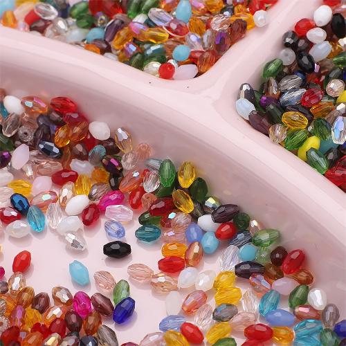 Perles en verre de mode, DIY, plus de couleurs à choisir, 3x5mm, Environ 200PC/sac, Vendu par sac