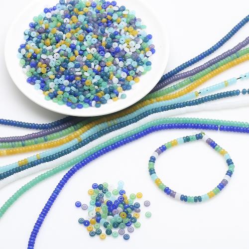 Fashion Glass Beads, DIY, more colors for choice, 2x4mm, Approx 180PCs/Strand, Sold By Strand