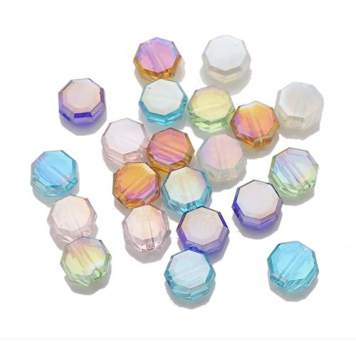 Abalorios de Cristal, Vidrio, Octágono, Bricolaje, más colores para la opción, 8x8mm, 50PCs/Sarta, Vendido por Sarta