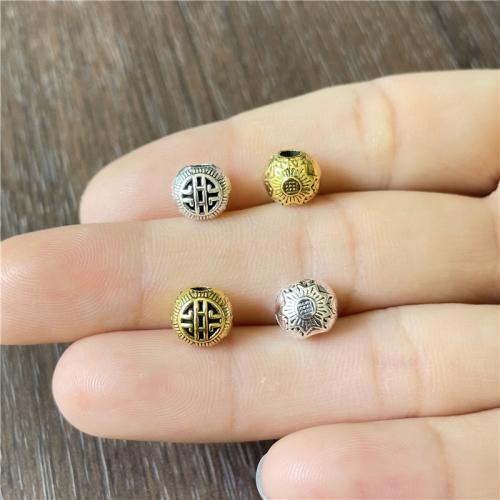 Tibetan Style Spacer Beads, Round, plated, DIY, more colors for choice, nickel, lead & cadmium free, Sold By Bag