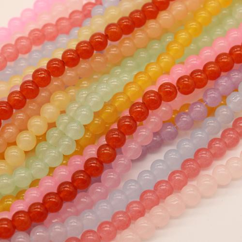 Fashion Glass Beads, Round, DIY, more colors for choice, 8mm, Approx 105PCs/Bag, Sold By Bag