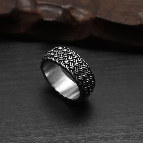 Anillo de dedo de acero inoxidable, acero inoxidable 304, diverso tamaño para la opción & para hombre, más colores para la opción, Vendido por UD