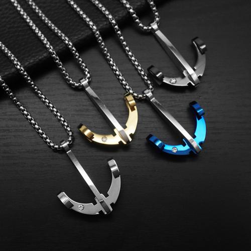 Stainless Steel Jewelry Necklace, 304 Stainless Steel, Vacuum Ion Plating, different styles for choice & for man, more colors for choice, Sold By PC