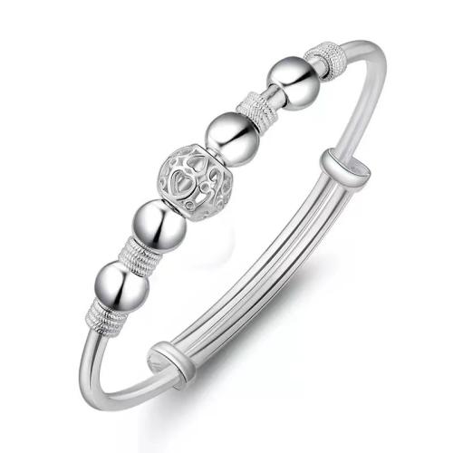 Tibetan Style Bangle, silver color plated, adjustable & different styles for choice & for woman, Inner Diameter:Approx 60mm, Sold By PC