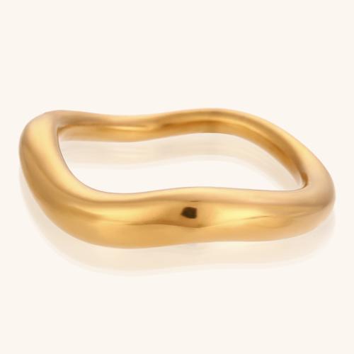 Anillo de dedo de acero inoxidable, acero inoxidable 304, Estrella de Mar, chapado en color dorado, diverso tamaño para la opción & para mujer, más colores para la opción, Vendido por UD