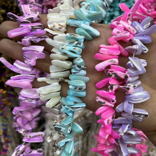 Natural Colored Shell Beads, DIY, more colors for choice, about:12-16MM, Approx 87PCs/Strand, Sold By Strand