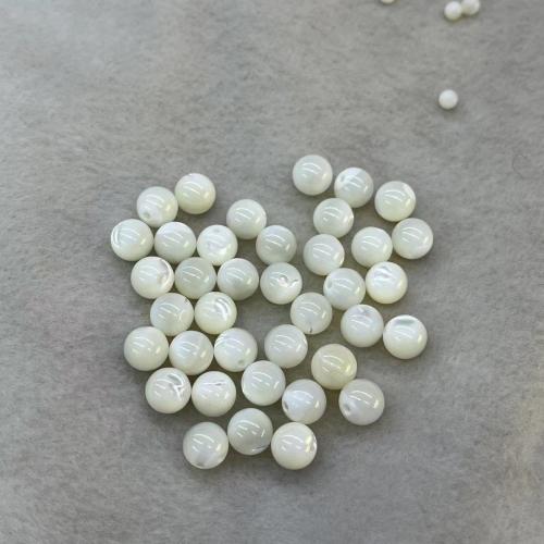 Natural Seashell Beads, Shell, Round, DIY & different size for choice, white, Sold By Bag