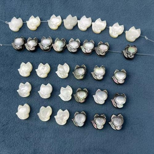 Natural Seashell Beads, Shell, Fox, DIY, more colors for choice, 11x13mm, 3PCs/Bag, Sold By Bag