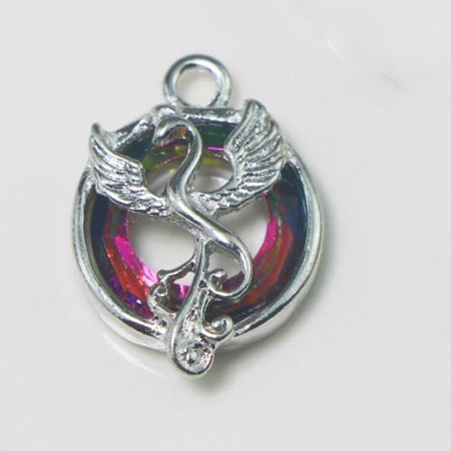 Tibetan Style Animal Pendants, silver color plated, DIY, nickel, lead & cadmium free, 23x16x5mm, Sold By PC