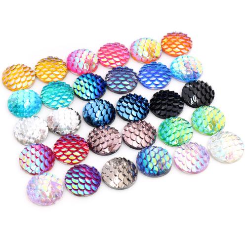 Fashion Resin Cabochons, DIY & different size for choice, more colors for choice, 100PCs/Bag, Sold By Bag