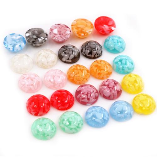 Fashion Resin Cabochons, DIY, more colors for choice, 12mm, 100PCs/Bag, Sold By Bag