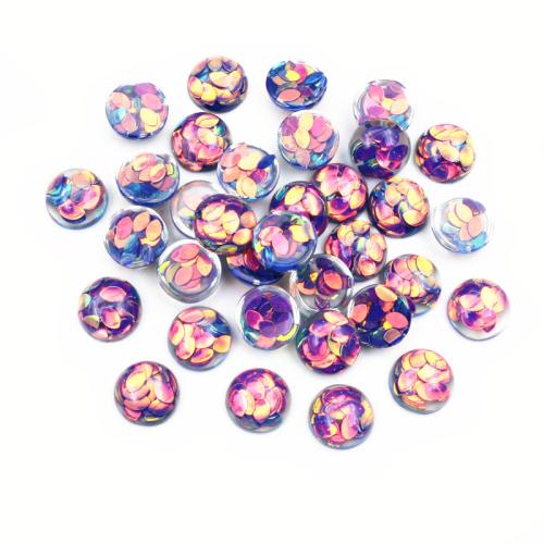 Fashion Resin Cabochons, DIY, more colors for choice, 12mm, 100PCs/Bag, Sold By Bag