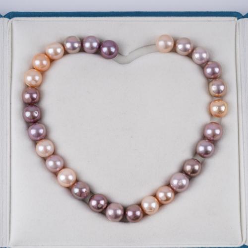 Cultured Round Freshwater Pearl Beads, Edison Pearl, DIY, mixed colors, about:14-16mm, 28PCs/Strand, Sold By Strand