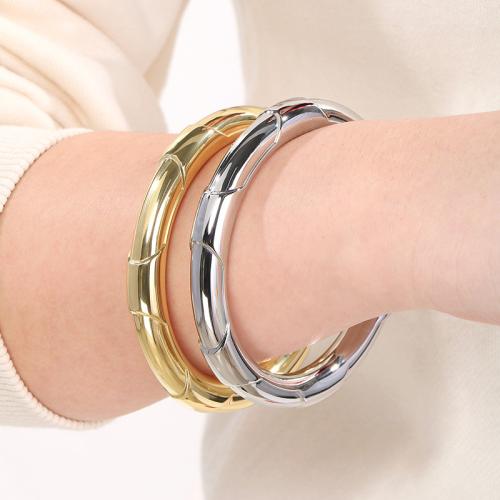 Stainless Steel Bangle, 304 Stainless Steel, plated, fashion jewelry, more colors for choice, Sold By PC