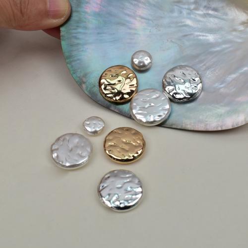 Glass Pearl Beads, Slightly Round, plated, DIY & different size for choice, more colors for choice, Sold By PC