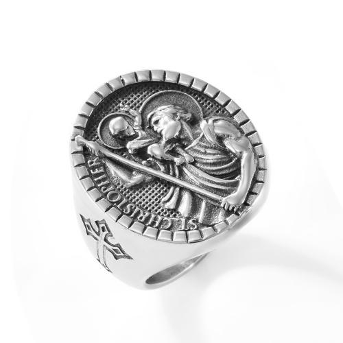 Stainless Steel Finger Ring, 304 Stainless Steel, polished, fashion jewelry & different size for choice & for man, original color, Sold By PC