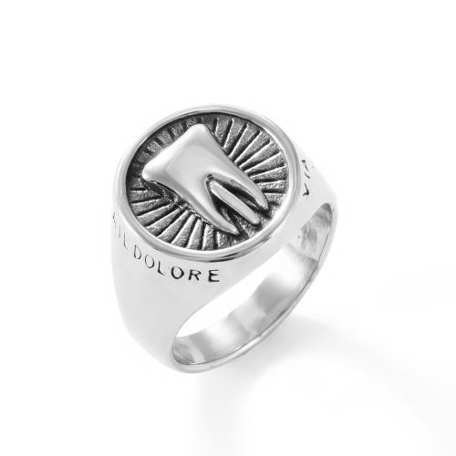 Bague en acier inoxydable, Acier inoxydable 304, poli & normes différentes pour le choix & pour homme, couleur originale, Vendu par PC