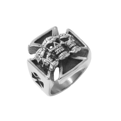 Anillo de dedo de acero inoxidable, acero inoxidable 304, pulido, Joyería & diverso tamaño para la opción & para hombre, color original, Vendido por UD