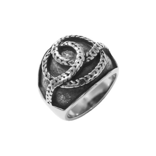 Stainless Steel Finger Ring, 304 Stainless Steel, polished, fashion jewelry & Unisex & different size for choice, original color, Sold By PC