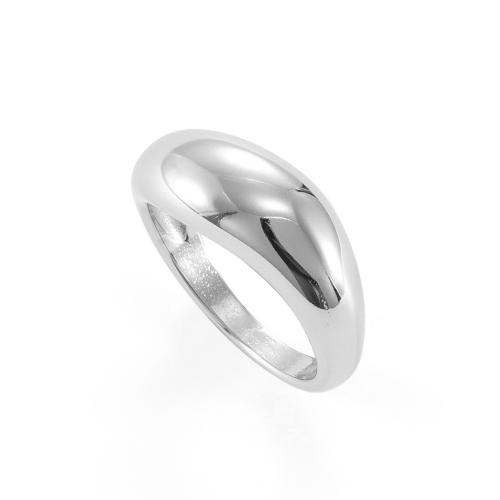 Stainless Steel Finger Ring, 304 Stainless Steel, polished, fashion jewelry & Unisex & different size for choice, original color, Sold By PC