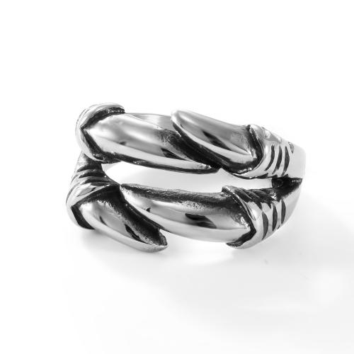 Stainless Steel Finger Ring, 304 Stainless Steel, polished, different size for choice & for man & hollow, original color, Sold By PC