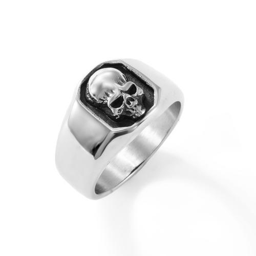 Stainless Steel Finger Ring, 304 Stainless Steel, polished, fashion jewelry & different size for choice & for man, original color, Sold By PC