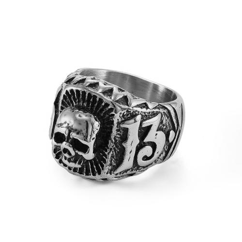 Stainless Steel Finger Ring, 304 Stainless Steel, polished, fashion jewelry & different size for choice & for man, original color, Sold By PC