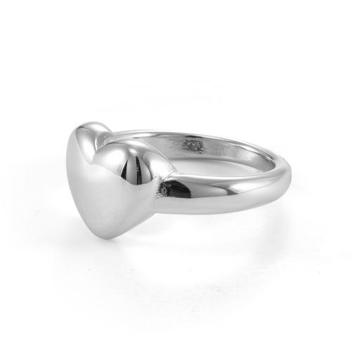 Stainless Steel Finger Ring, 304 Stainless Steel, polished, fashion jewelry & different size for choice & for woman, original color, Sold By PC