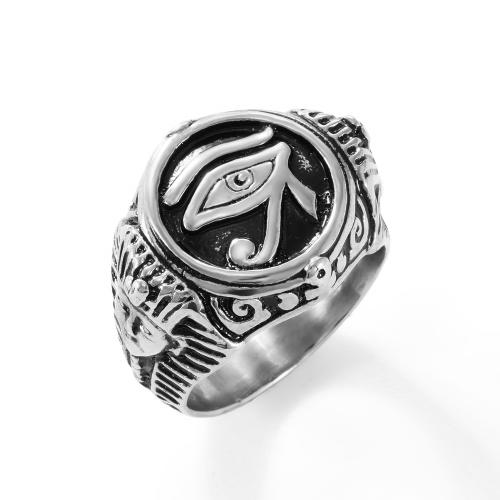 Bague en acier inoxydable, Acier inoxydable 304, poli, bijoux de mode & normes différentes pour le choix & pour homme, couleur originale, Vendu par PC