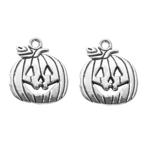 Tibetan Style Pendants, Pumpkin, silver color plated, DIY, silver color, 16x2.60x14.20mm, Sold By Bag