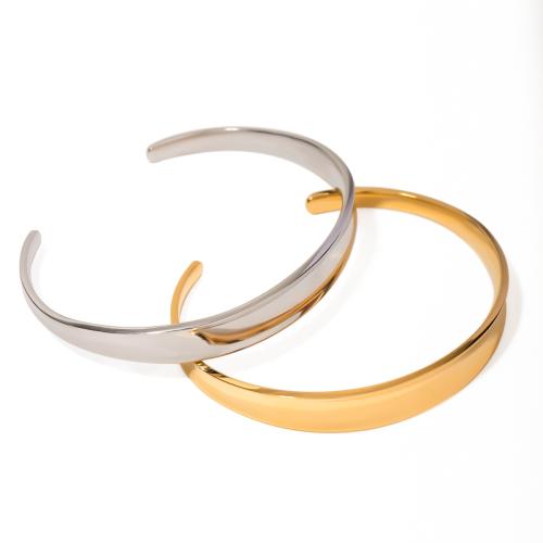 Stainless Steel Bangle, 304 Stainless Steel, plated, fashion jewelry & for woman, more colors for choice, Sold By PC