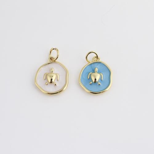 Colgantes de la joyería de cobre amarillo, metal, chapado en color dorado, Bricolaje & esmalte, más colores para la opción, 15x12.50x2.50mm, Vendido por UD
