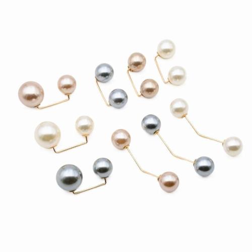 Plastic Pearl Brooch, with Tibetan Style, different styles for choice & for woman, Sold By PC