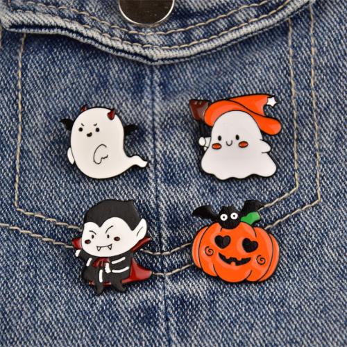 Zinklegierung Brosche, Design für Halloween & unisex & verschiedene Stile für Wahl & Emaille, brooch length 20-30mm, verkauft von PC