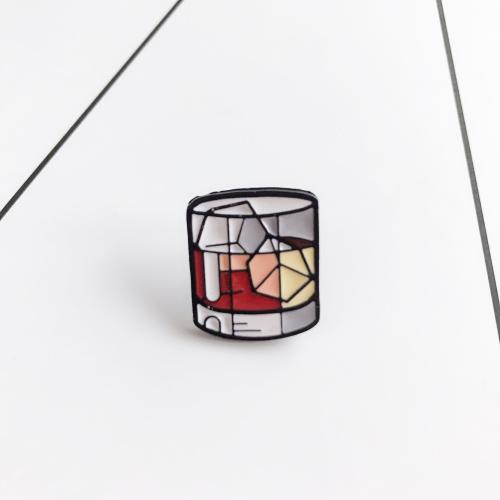 Zinklegierung Brosche, unisex & Emaille, brooch length 20-30mm, verkauft von PC